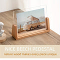 Wood Picture Frame 12x18 and 11x17 Modern Tabletop Display with Clear Acrylic Panels